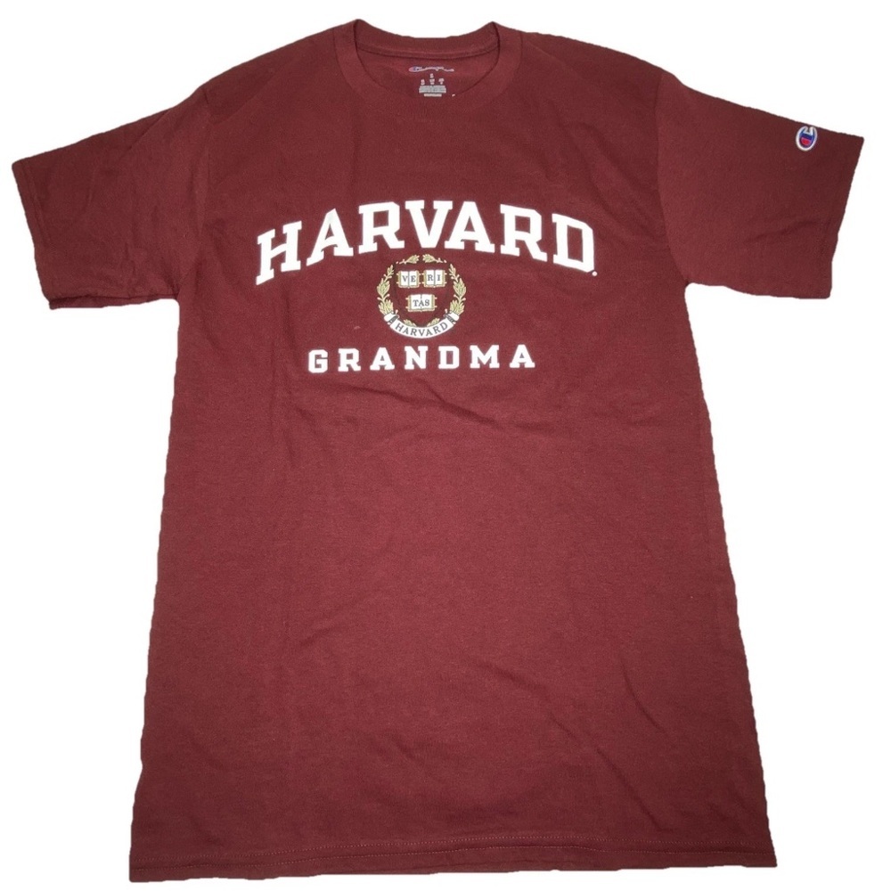 Harvard University Grandma Champion T-shirt Women’s Sz S Burgundy Grandparent